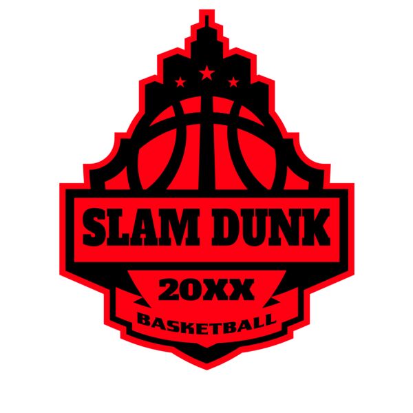 SLAM DUNK Basketball Logo Template Miniatura